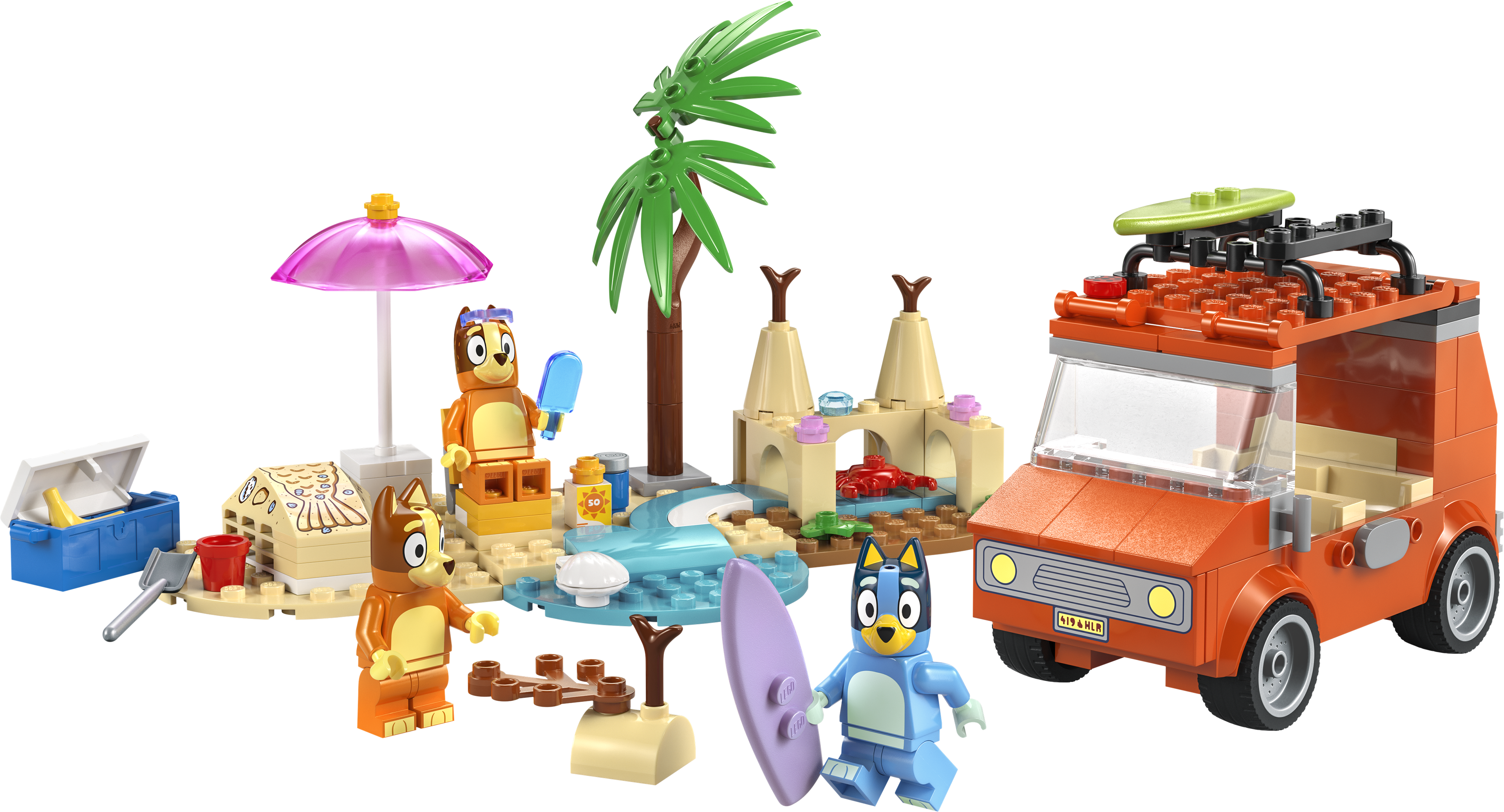 Bluey's Beach & Family Car Trip