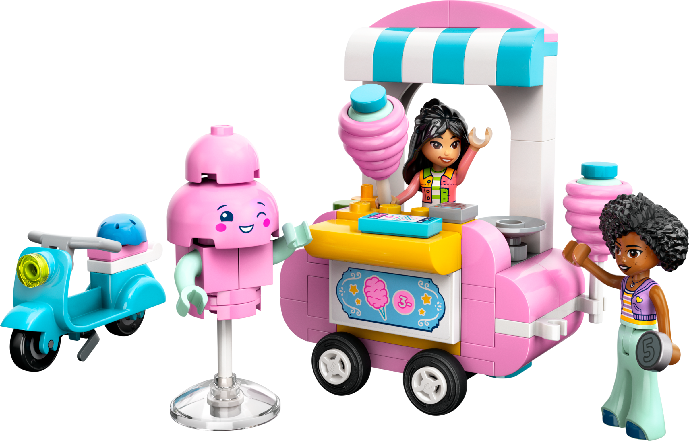 Cotton Candy Stand and Scooter