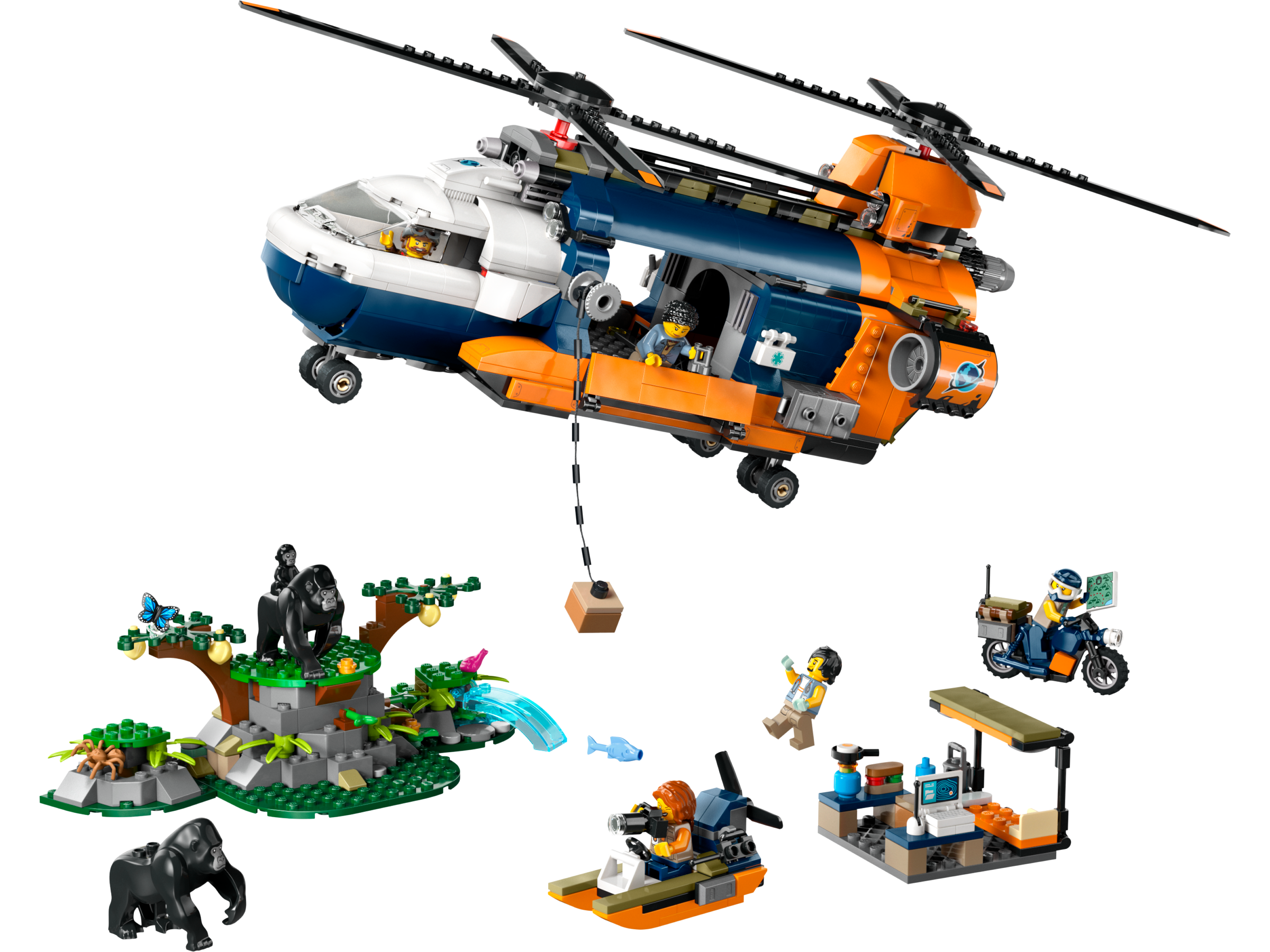 Jungle Explorer Helicopter at Base Camp