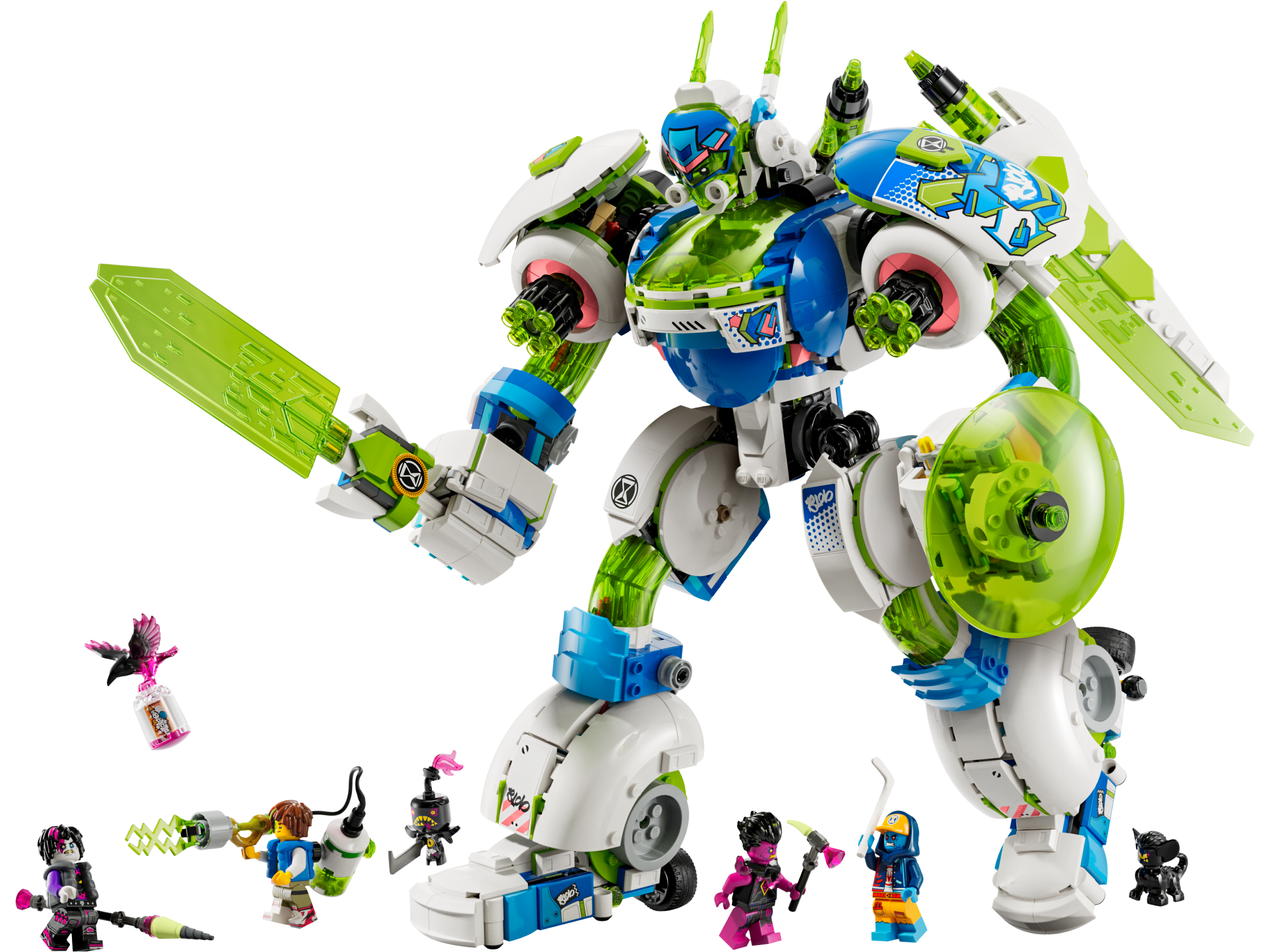 Mateo and Z-Blob the Knight Battle Mech
