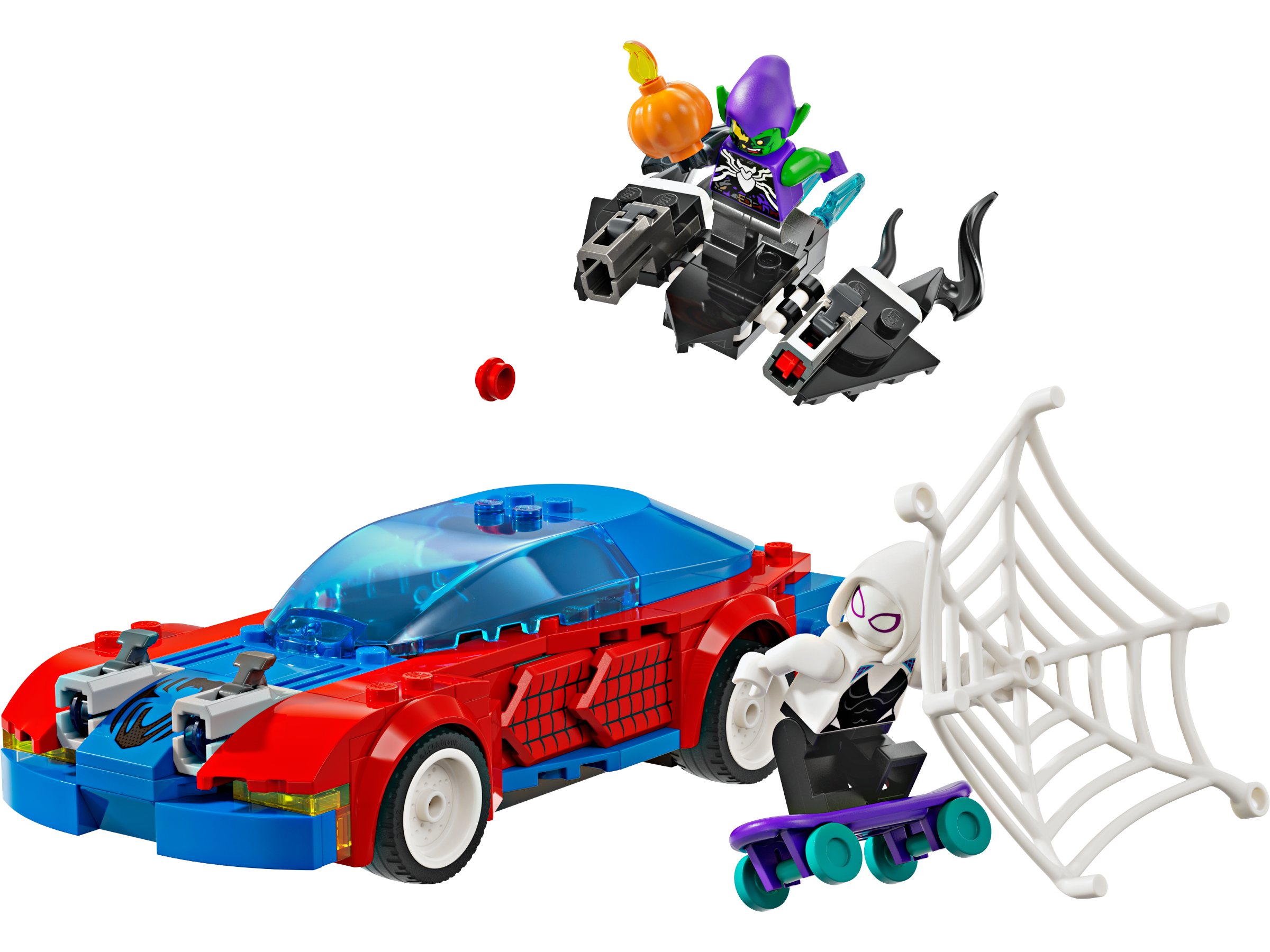Spider-Man Race Car & Venom Green Goblin